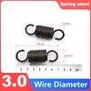 Spring Steel Single Hook Spring Tension Spring Wire Dia 3.0mm Outer Dia 16/20/25mm Length 50/100/110/120/130/150/160/180/200/280