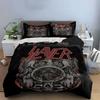 "Slayer Logo Black Bedding Set" Bedding Duvet Cover Set Duvet Cover Pillowcases  (1 * Duvet Cover 2 * Pillowcases, Without Duvet Insert)