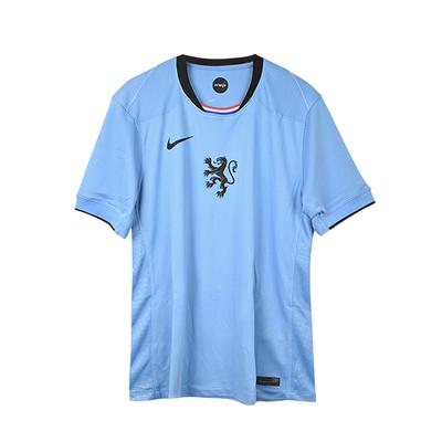 SS25 Cómoda Suave Amigable con la Piel Deportes Casual Manga Corta Camiseta de Fútbol Hombre tops Azul FZ9025-489