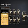 Stainless Steel Swivel Hook Keychain Clips (20-Pack)