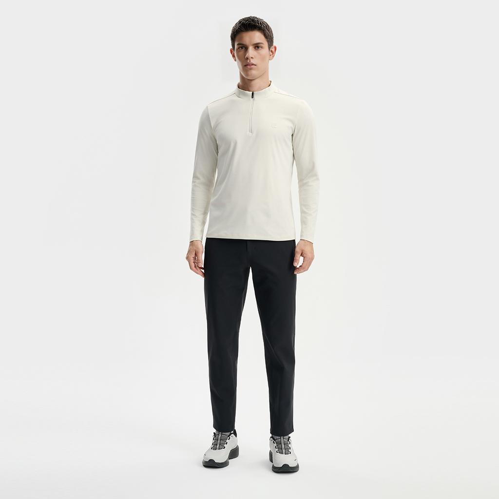 Fila A.P. Simple Classic Casual Straight Leg Comfortable Knitted Sports Pants Men Pants A11M541604F-BK