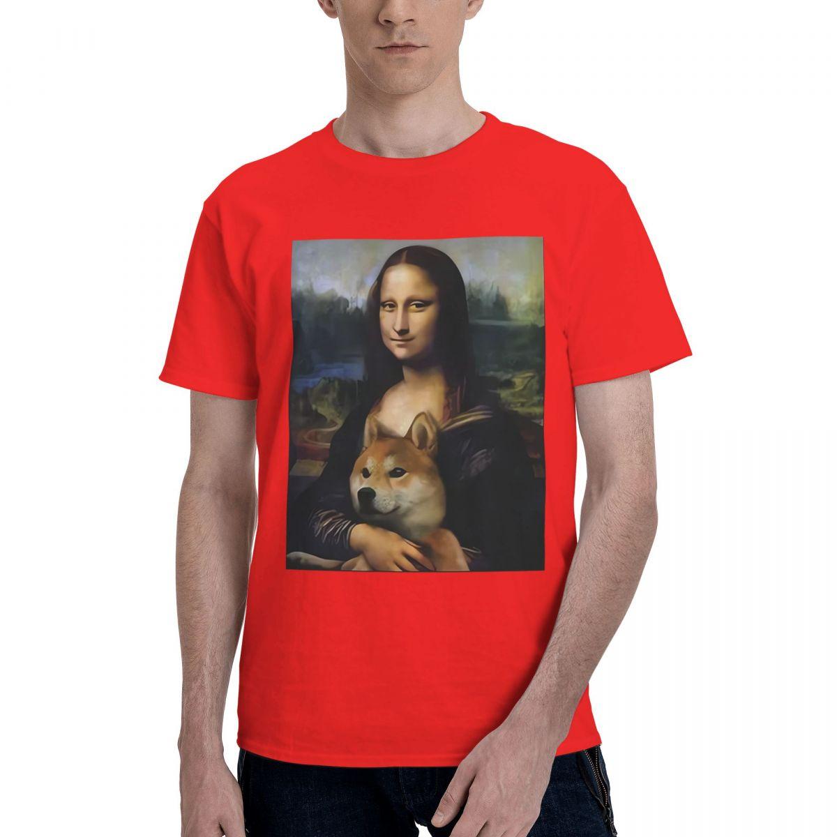 Funny Mona Lisa Fitness 100 Cotton Casual Breathable Confortable TShirt Funny Mens TShirts Funny Shirt S