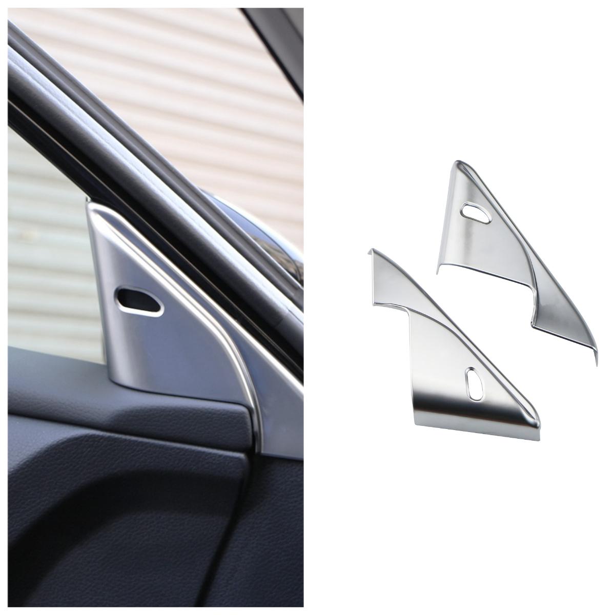 

ABS Interior Window A Pillar Cover Sticker for Nissan Altima Teana 2016 2017 2018 Post Speaker Inner Triangle Mount Decoration серебряный