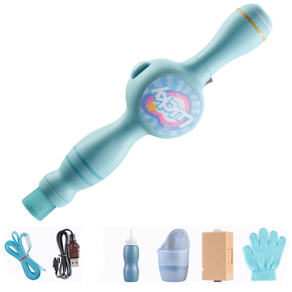 Elastic Smoke Bubble Machine Portable Bubble Maker Automatic Bubble Blower Bubble Wand for Kids Summer Outdoor Party Garden Toys