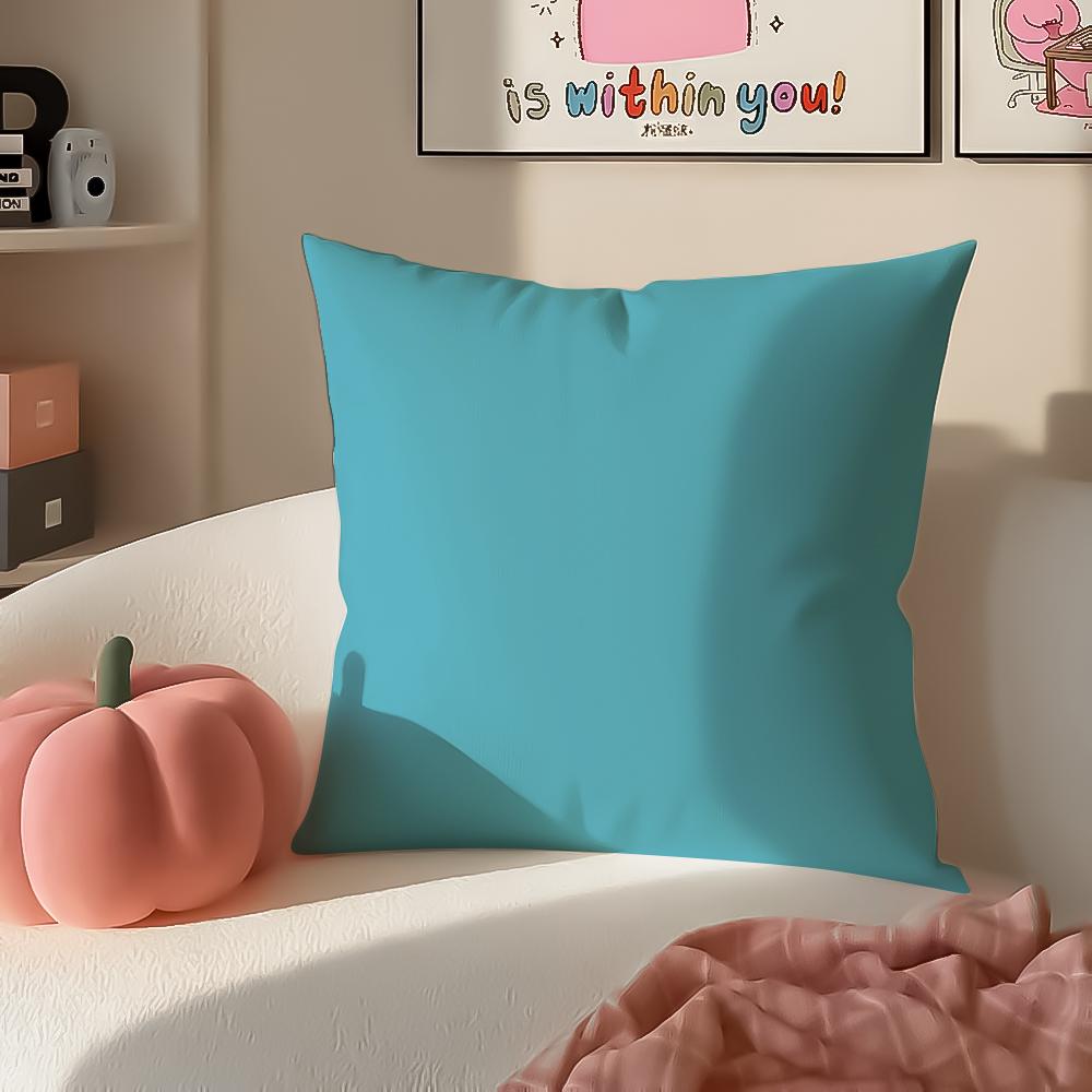 Bright Cheerful Ar Candy Color Cushion Cover Pillowcase Short Plush Invisible zipper Room Sofa Cushion Cover