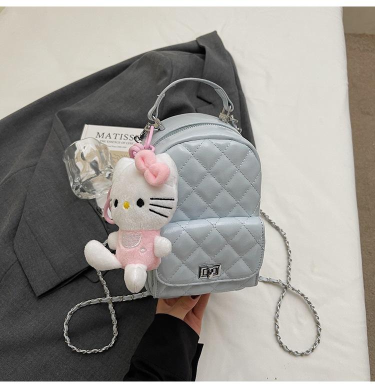 Schoolbag1011 summer new mini rhombus chain backpack women's bag new casual fashion mini small fragrant backpack