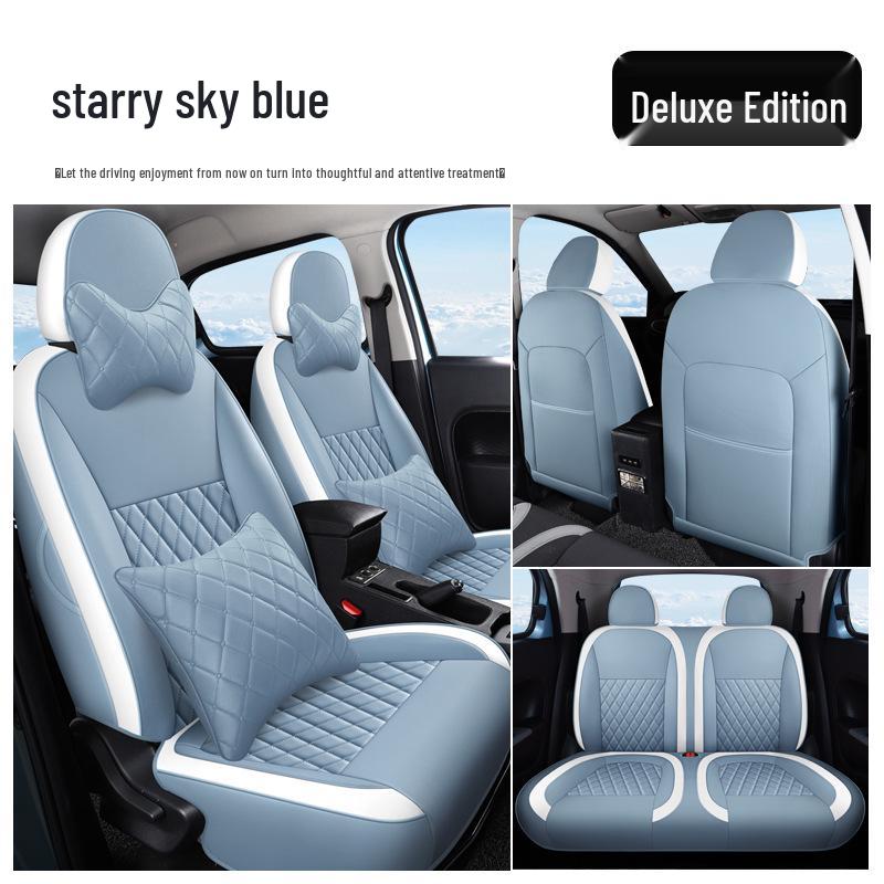 Universal Wear-Resistant Leather Seat Cushion for ORA Cars - Four Seasons Special Edition