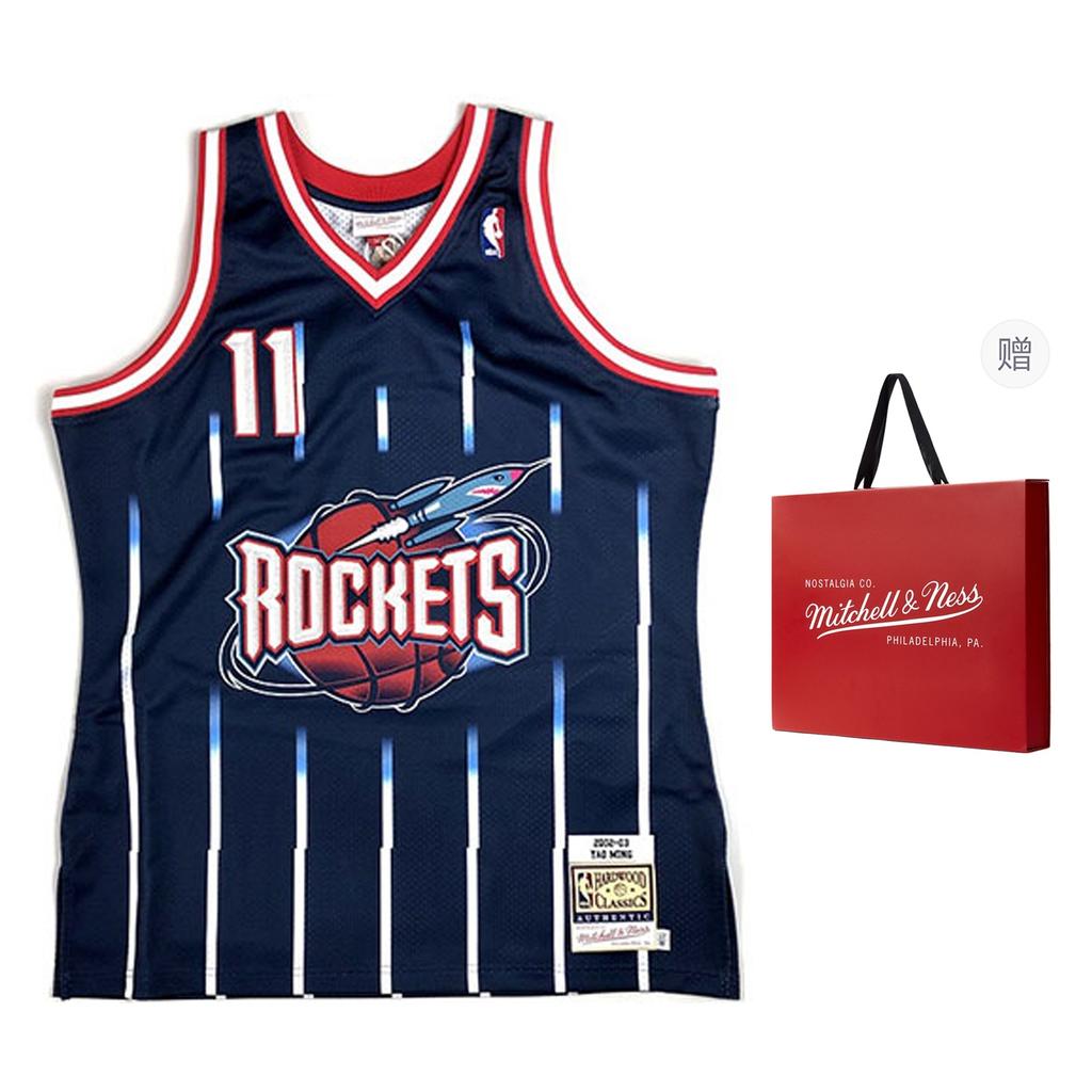 Mitchell & Ness NBA Yao Ming Houston Rockets 2002/03 Authentic Jersey #11 Men's AJY4GS18087-HRONAVY02YMI