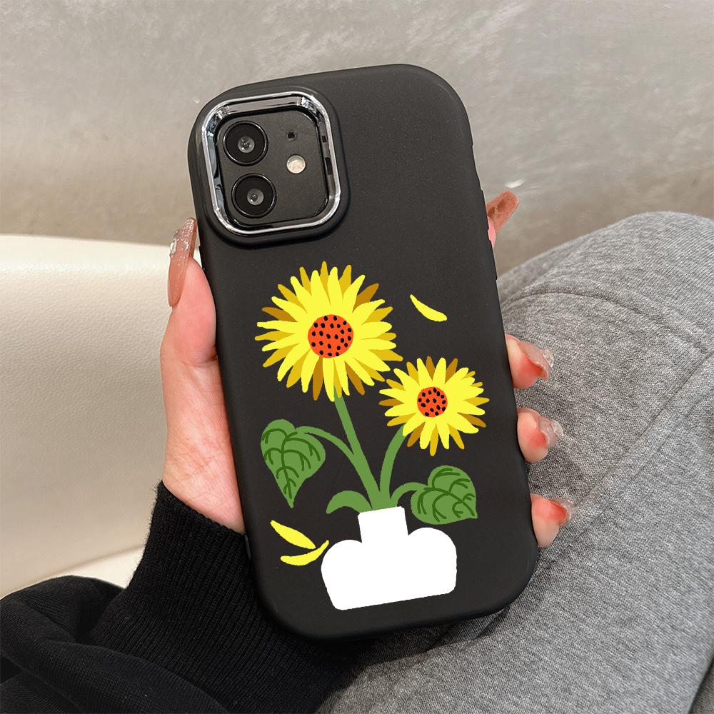 For OPPO A16 A38 A57 A58 A74 A78 A98 Reno8T Reno13F Realme C25S C53 C65 Cartoon Black Cat Silver Edge Soft Liquid Silicone Protective Casing