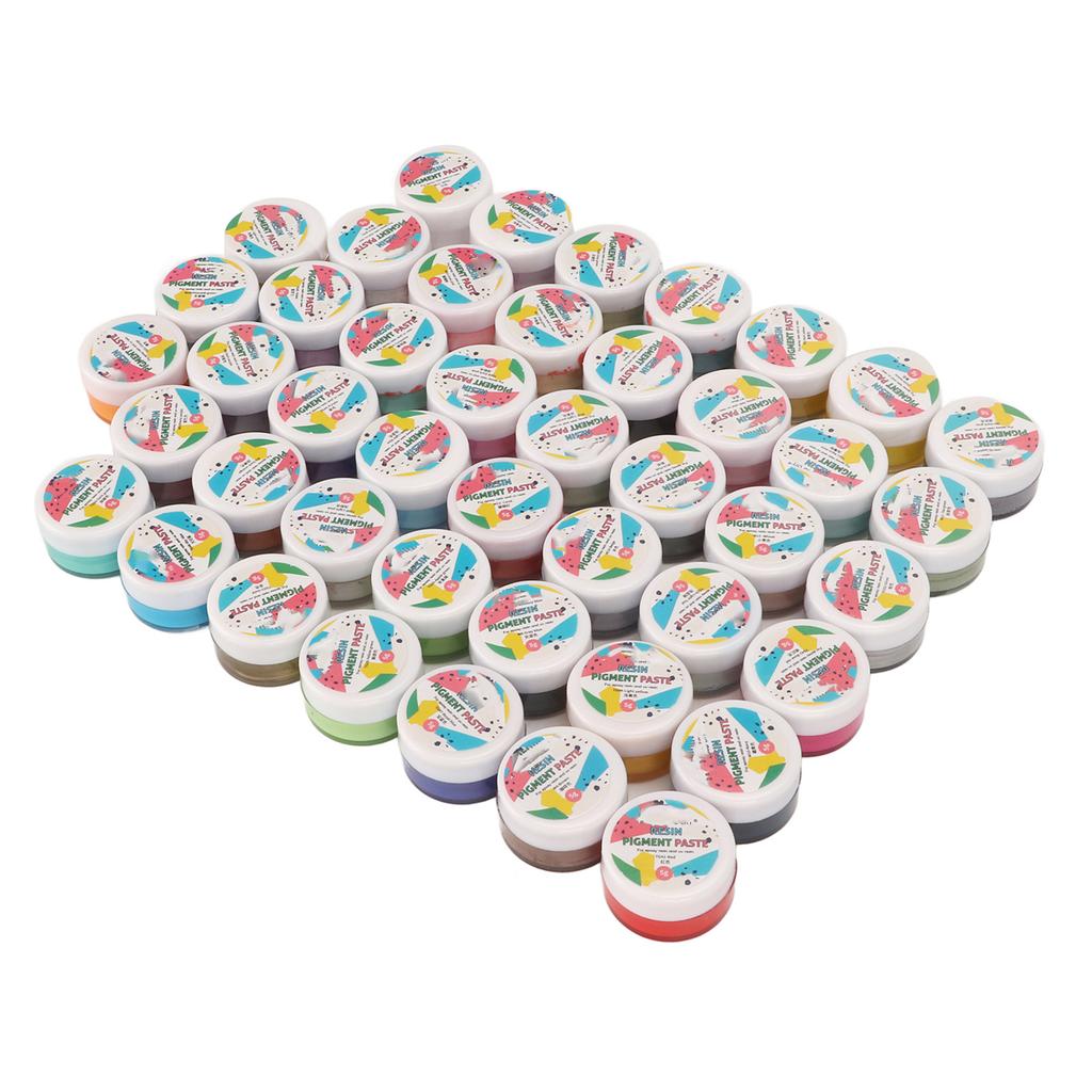 45pcs Epoxy Resin Pigment Paste 45 Colors High Concentration Oil Based Pigment Paste for DIY Epoxy Resin UV Drip Glue