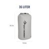 Sea to Summit Dry Ultralight Waterproof Dry High Rise 35 Ultra-Sil Bag, Storage, Gray. , XX-Large, Liters.
