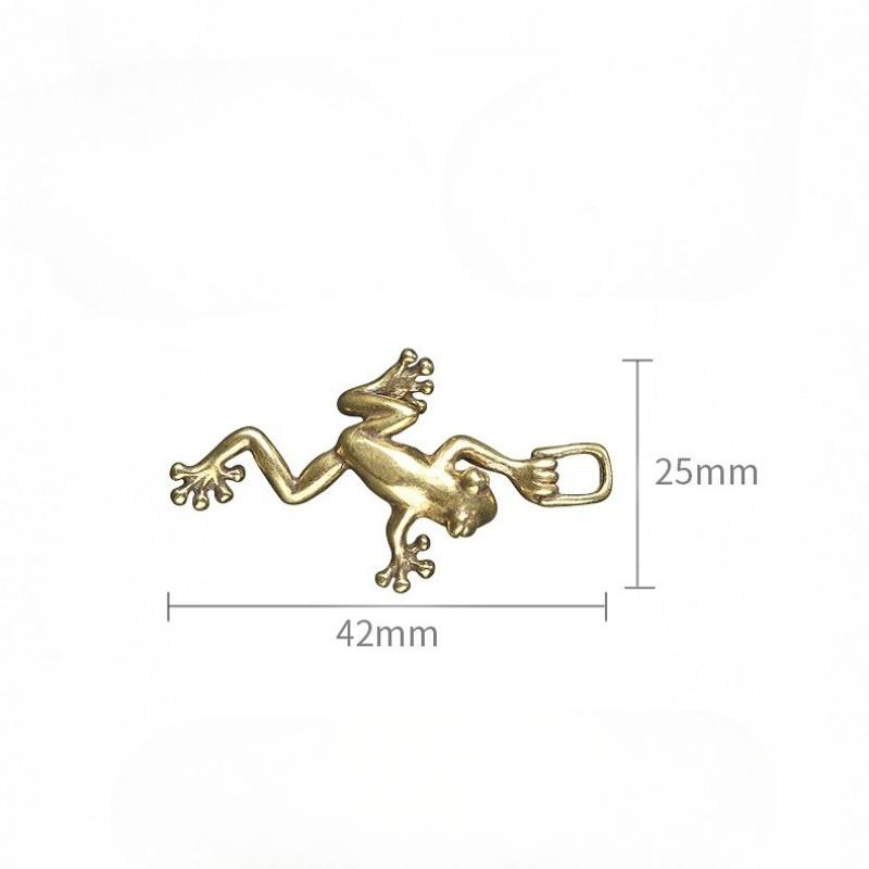 Créatif Grenouille Sautante Grenouille Laiton Porte-clés Pendentif, Bricolage Quincaillerie Accessoires Mignon Grenouille Pendentif
