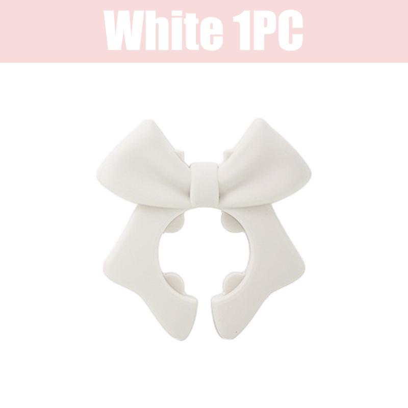 

1-4Pcs Silicone Bow Spatula Holder Anti-Scalding Silicone Utensil Holder Bow Shaped Adjustable Spoon Pot Holders Kitchen Gadgets