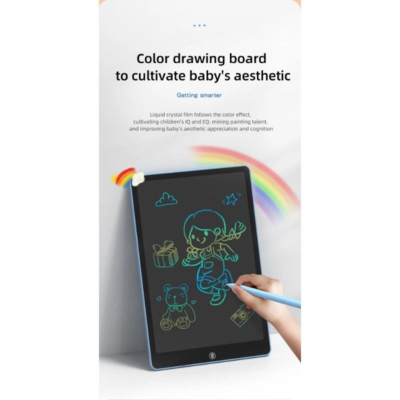 2 Pieces of 10 Inch LCD Writing Board Drawing Board Childrens Graffiti Drawing Board Handwriting Blackboard Childrens Toy