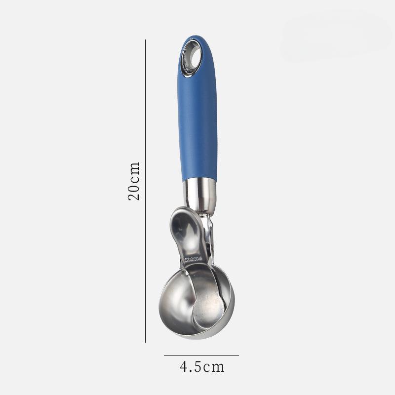 304 Stainless Steel, Ice Cream Scoop, Elastic, Ice Cream Scoop, Fruit Scoop, Watermelon Scoop, DIY Household, Summer Kitchen Small Tool