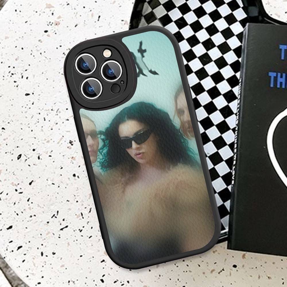 British Pop C-CharliS-XCX Singer Leather Phone Case For IPhone 16 15 14 17 Pro Max 11 12 Mini Plus Soft Shell