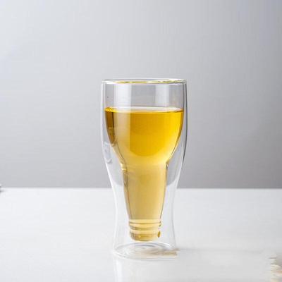 Double-Layer Borosilicate Glass Insulated Cups, Set of 2