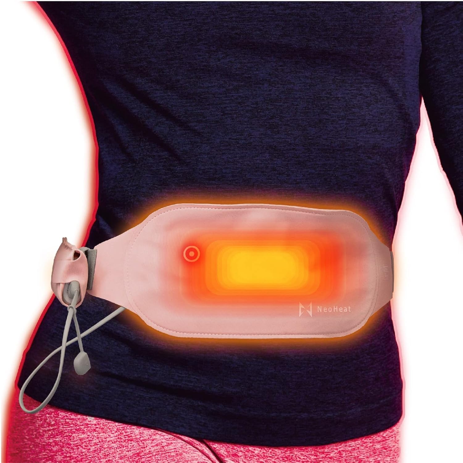 NeoHeat Warmth Stomach Supporter NH01-HSS-PK Heating Belly Band Waist USB Powered
