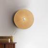Round Rattan Wall Sconce Rustic Wall Light Handwoven Wall Sconces Lighting Fixture Vintage Circular Wall Mount Lights Living Room Wall Sconces