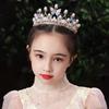 Prinzessinnenkrone Strass Stirnband Kristall für Schmetterling Haarreif Vintage Haarband für Kinder Bühnenauftritt Kostü