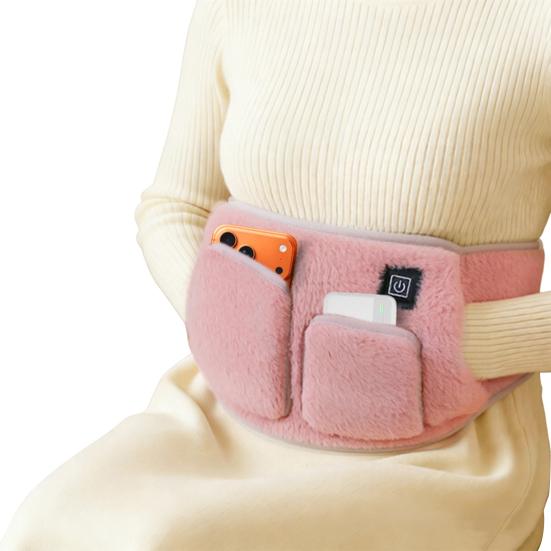 Heating Waist Belt for Women Adjustable Electric Heated Strap 3 Temperature Settings Portable Heat Pad for Back Abdomen Relaxation