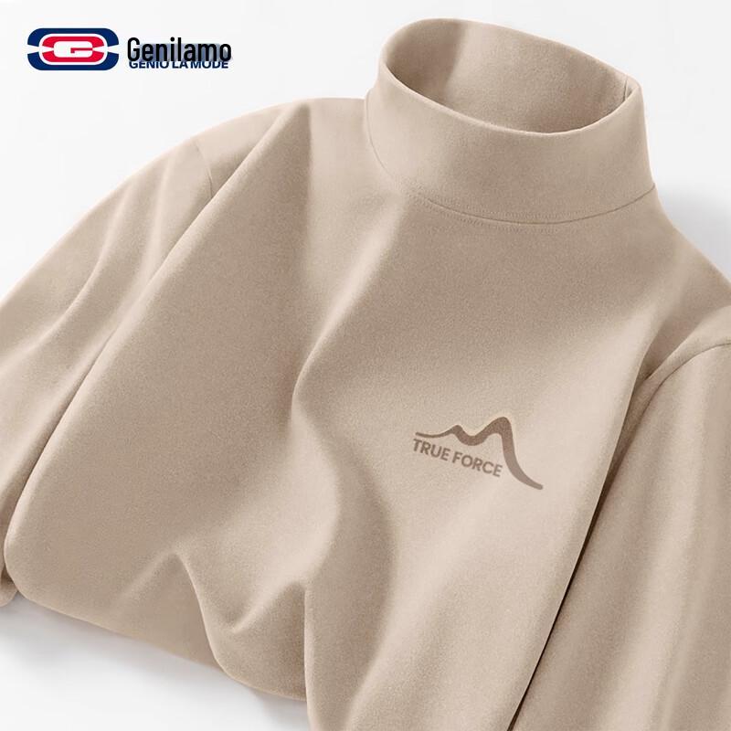 GENIOLAMODE Men s Thermal Mock Neck Base Layer Top XL