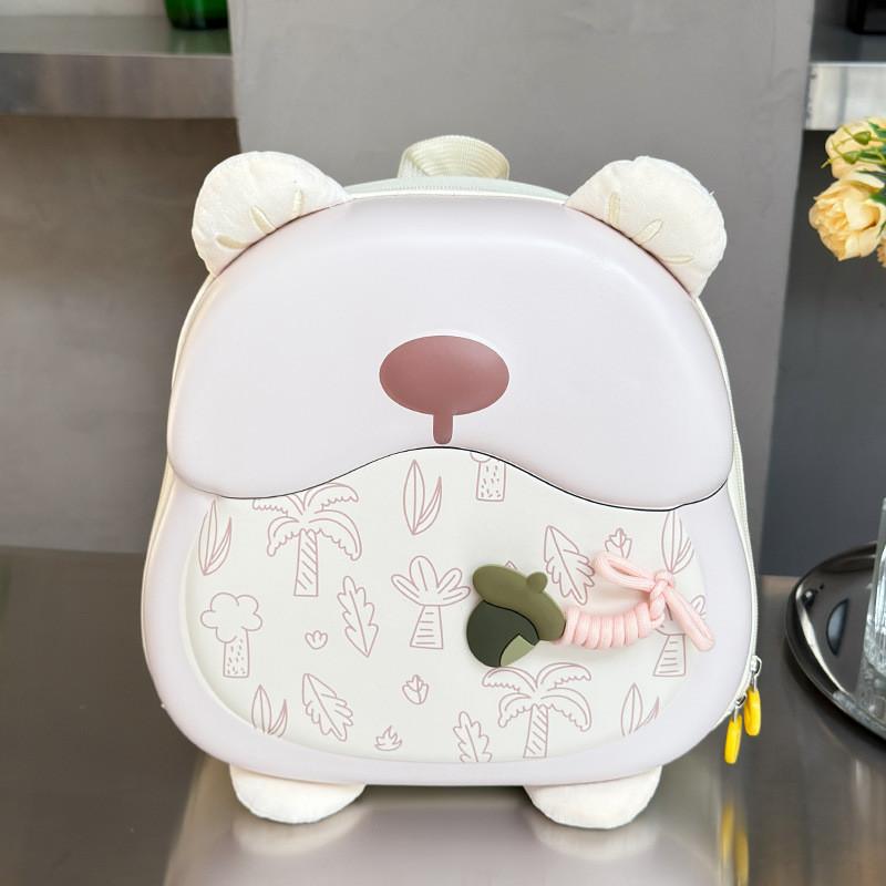 Cartoon Backpack Bear Kidss Hard Shell Schoolbag Fashionable Backpack Versatile