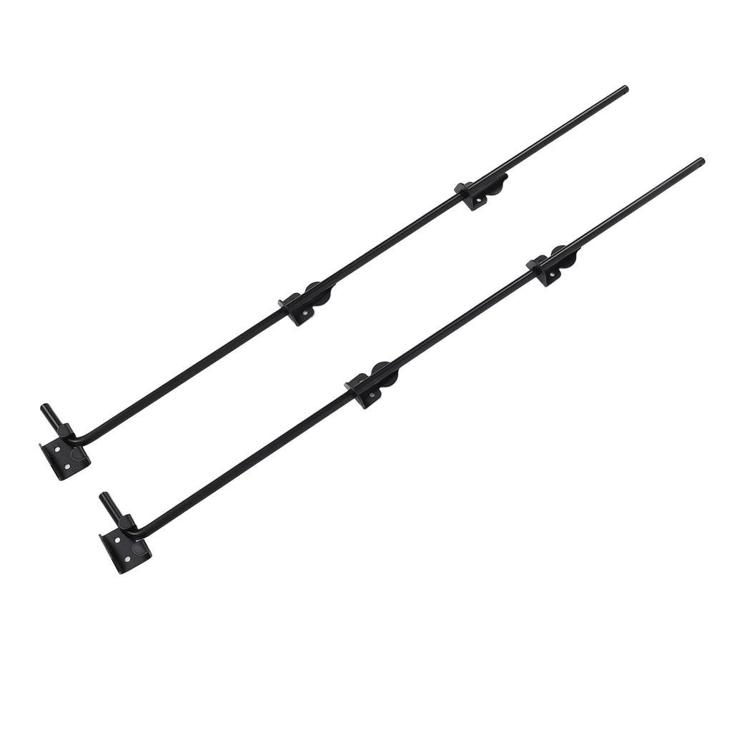 2Pcs Cane Bolts Heavy Duty Drop Rod 36in Gate Stopper Ground Latch Hardware for Wooden Fences Metal Doors