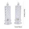 LED Crystal Table Lamp Decorative Flameless Electric Candles Crystal Candles LED Light for Bedroom Party Christmas Decor