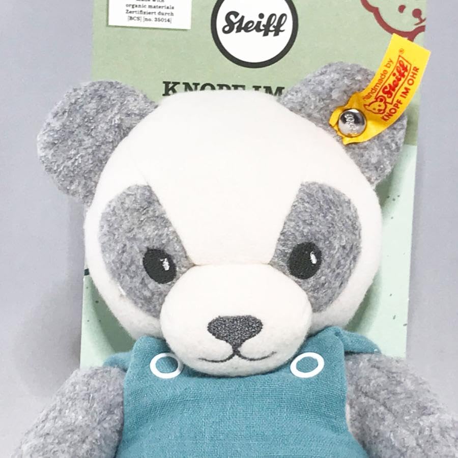 Steiff Poko Panda Teddy Organic Stuffed Made with Organic Bear, Animal, Cotton, [Used]