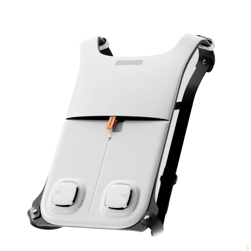 Cooling Vest with Shoulder Straps Wearable Back Pad Ergonomic for Anglers,