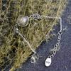 Retro and beautiful dandelion necklace plant dried flower glass ball pendant men's and women's collarbone sweater chain with accessories