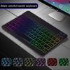 RGB Bluetooth Keyboard and Mouse Rechargeable Wireless Keyboard For iPad Tablet Android iOS Windows Rainbow Backlight Keyboard