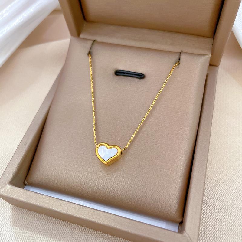 Thin Chain Love Temperament Personality Minimalist Furnace Real Gold Female Collarbone Necklace