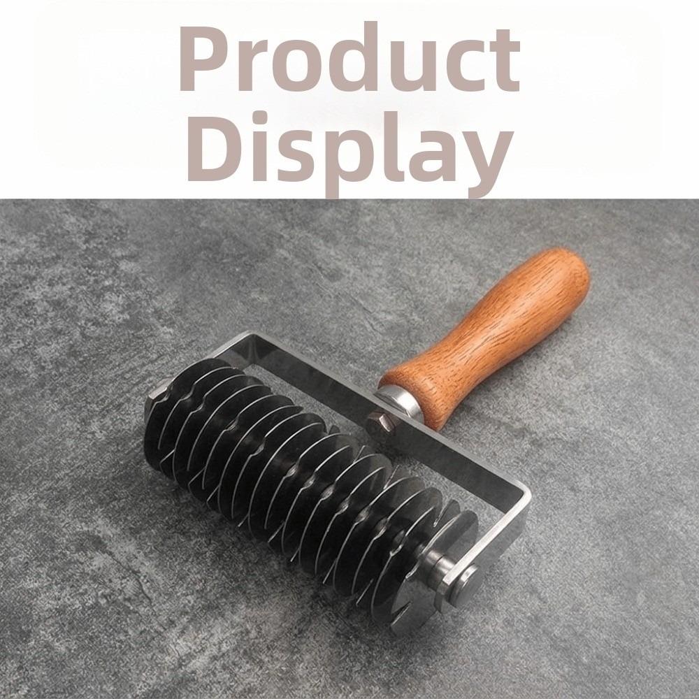 Stainless Steel Pastry Lattice Roller Cutter Roller Dough Cutter Roller cutter  Baking Cooking
