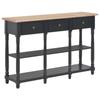 Day and Night - Day and Night Black MDF Console Table 120x30x76 Cm