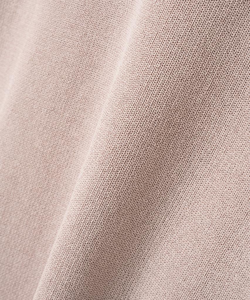 Nitied Coolever Round Short Sleeve Knit Tee Pink