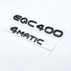 Lettres de Coffre Chromées Argent Noir ABS pour EQC400 4MATIC Emblèmes pour SUV Électrique EQC AWD N293 Accessoires Logo Auto