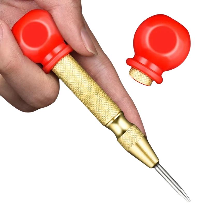 Punzone automatico Kerner Punzonatrice per falegnameria Metallo Punzonatrice Acciaio Foro Segno autoperforante Molla Dentellatore Segna-ammaccature Strumento a mano Falegname
