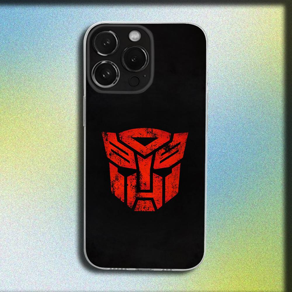 Cool T-Transformers Phone Case For iPhone 16,15,14,13,12,11 Plus,Pro,Max,XR,XS,Plus,SE,Mini Transparent Soft Cover