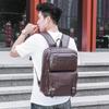 Men's PU Double Shoulder Computer Bag - Casual Business, Trendy Fashion, Large Capacity Travel Bag