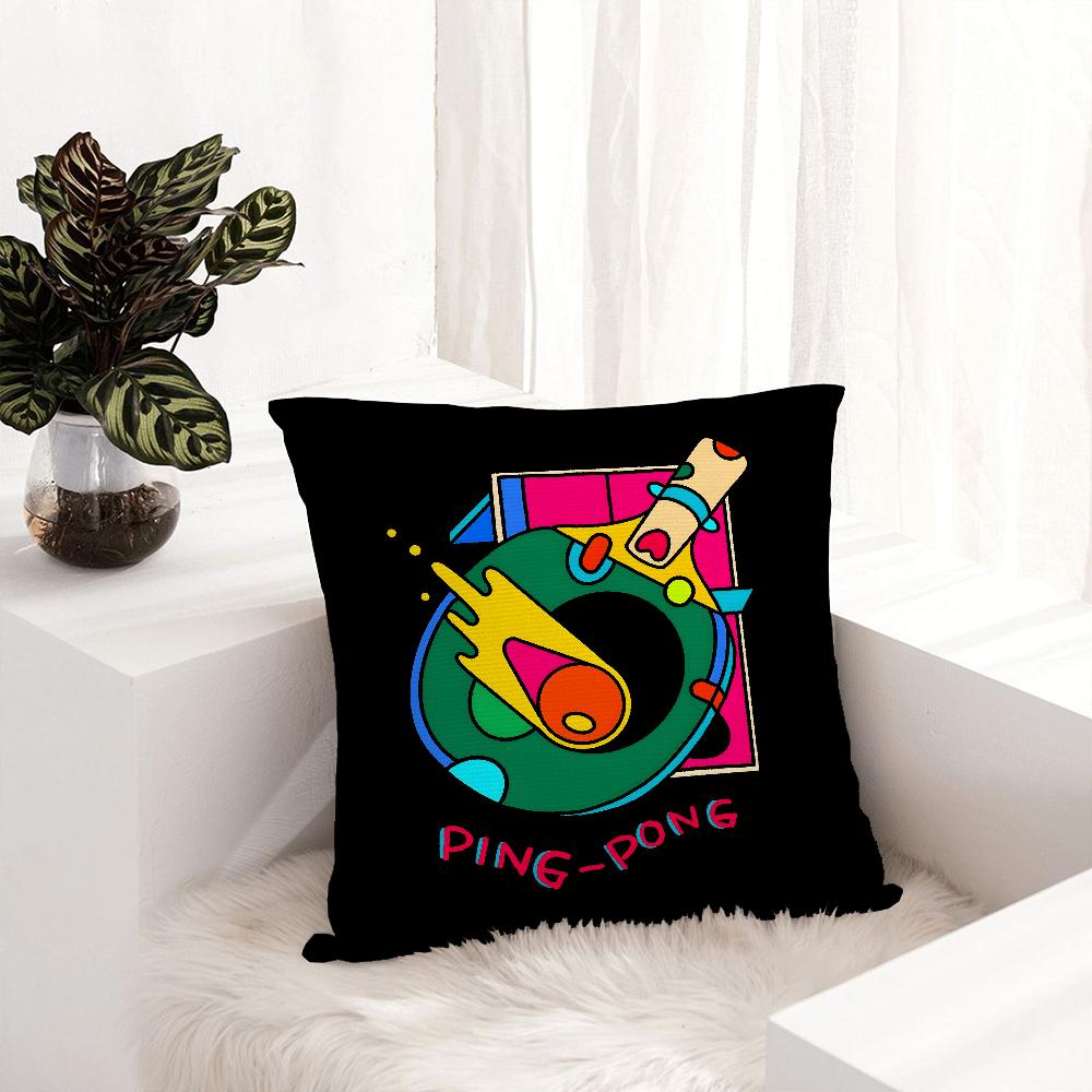 Ball sports doodles Pillow Case Plush Fabric Soft  Pillowcase Double Sided Print Cushion Cover Household Gifts