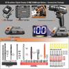 Cordless Brushless Impact Drill: Multifunctional Electric Screwdriver & Pistol Hand Drill for Household Use.