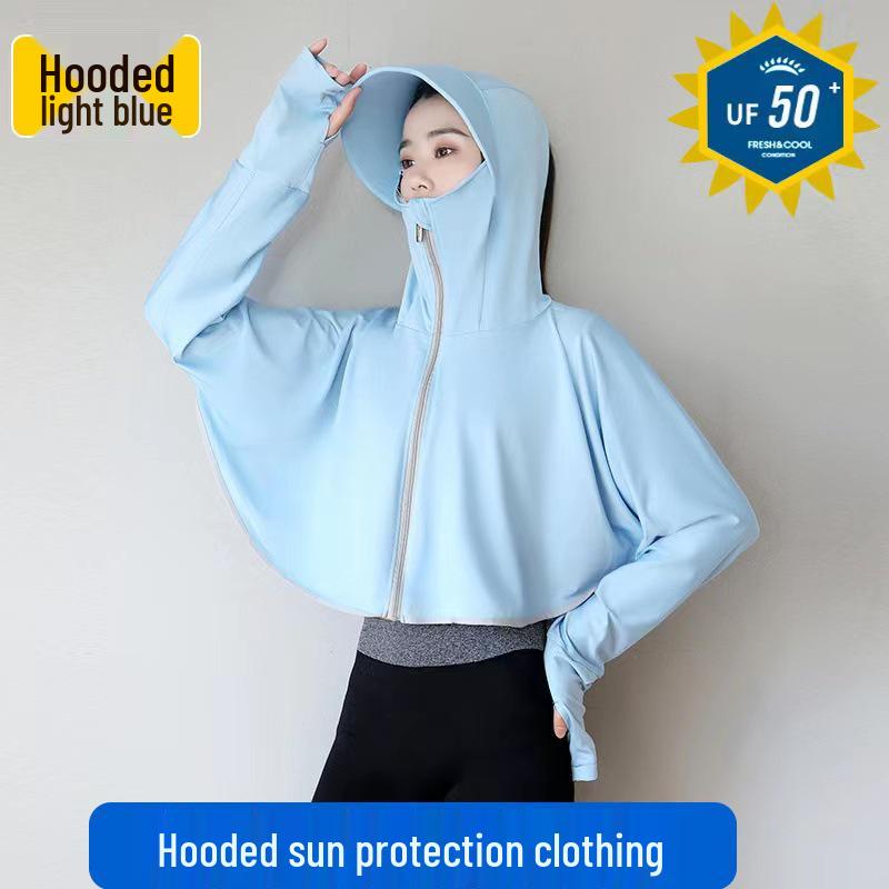 Women's Hooded UV Protection Cycling Jacket - Lightweight & Breathable