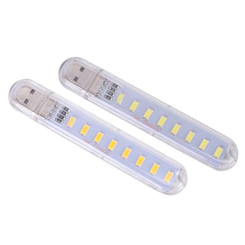 Mini Led Portable 5V 8 Led Usb Lighting Computer Mobile Power Lamp Night Light