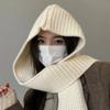 Triangular Knitted Hooded Caps Acrylic Fibres Winter Neckerchief Hat  School