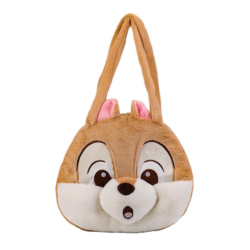 Handbag Shoulder Single Plush Cartoon Squirrel Womens Bag Cute Birthday Gift