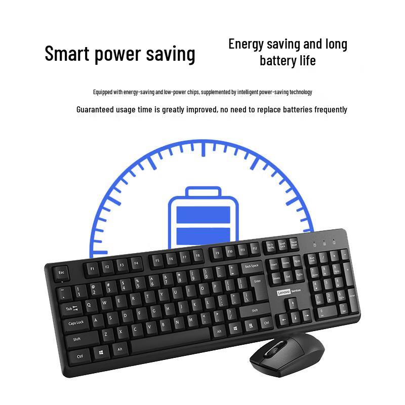 Lenovo PG10 Ergonomic Wireless Keyboard and Mouse Combo