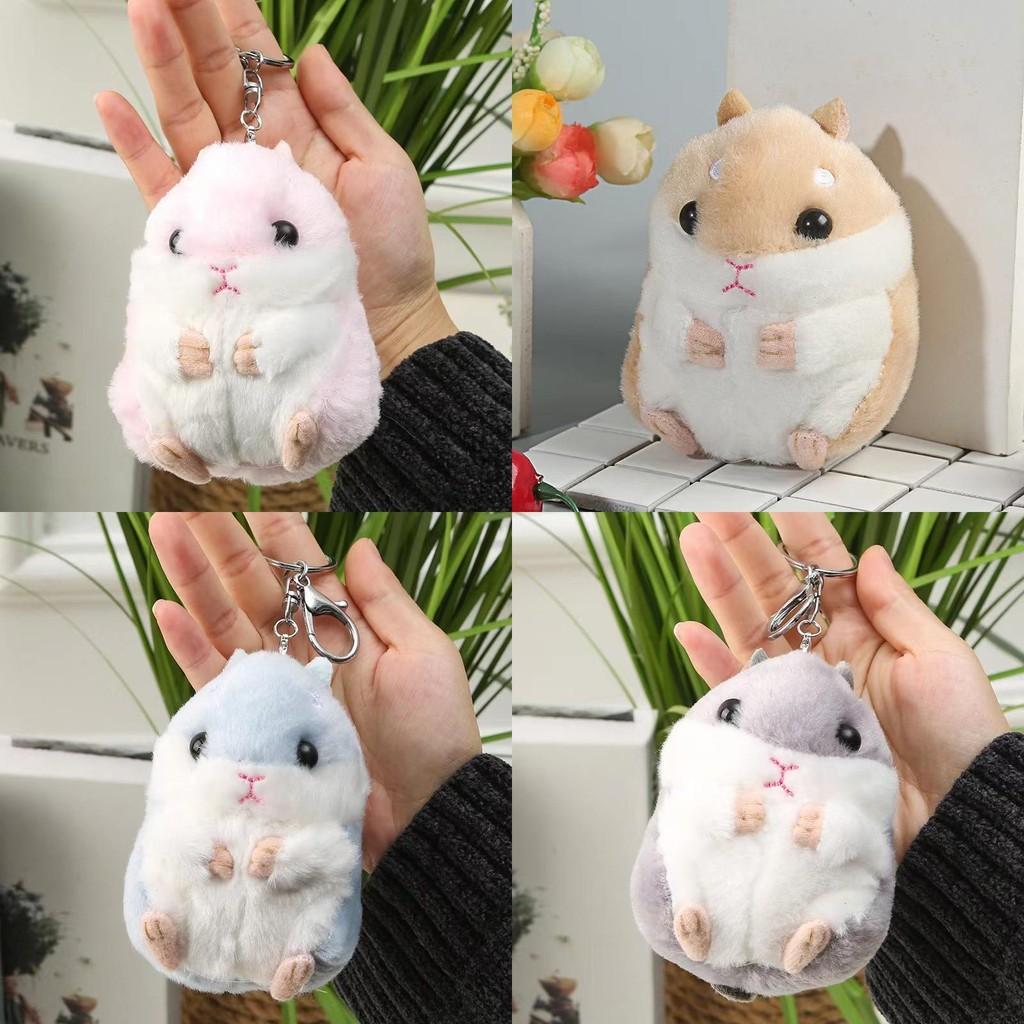 Adorable Creative Hamster Plush Keychain Toy For Cute Animal Lovers 11cm