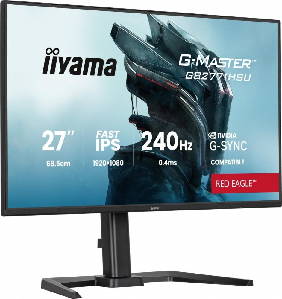Monitor 27 Zoll GB2771HSU-B1 0,4ms, Fast IPS, HAS (150) Schwenkbar, 1xUSB 3.2, 1xUSB C, 240Hz, DP, 2xHDMI